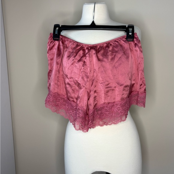 intimissimi Other - Intimissimi Pink Satin Lace Sleep Shorts